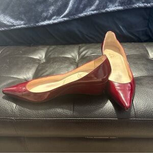 Christian Louboutin Red Patent wedges
